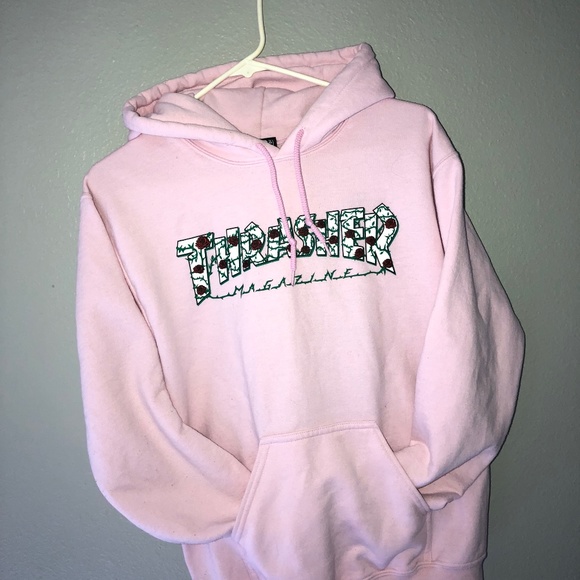 rose pink thrasher hoodie